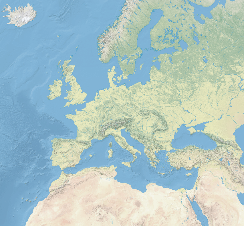 Europe and North Africa map